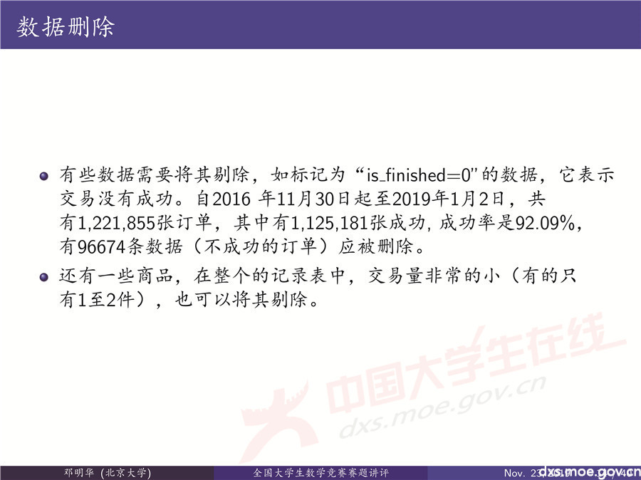 2019全國大學生數學建模競賽講評：“薄利多銷”分析-CUMCM2019E