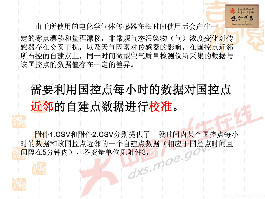 2019全國大學生數學建模競賽講評：空氣質量數據的校準